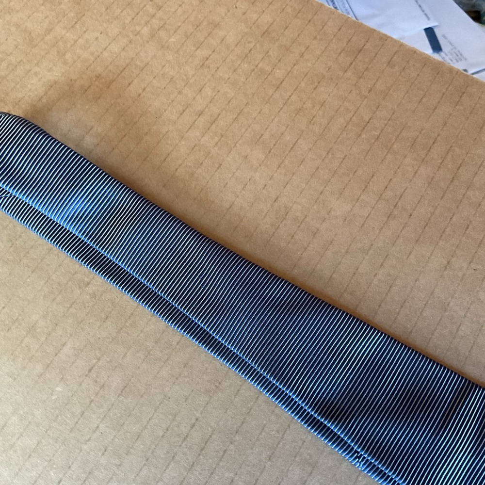 Striped Blue and White Tie